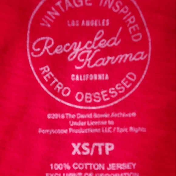 Recycled Karma David Bowie t-shirt - Picture 7 of 7